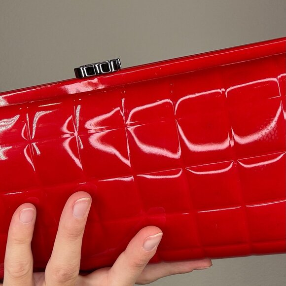 Chanel Red Patent Clutch - Picture 5 of 5